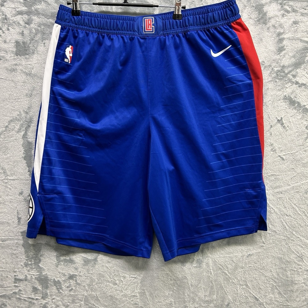 Los Angeles Clippers Shorts Mens 44+2 Nike Icon Edition Authentic Vaporknit NBA